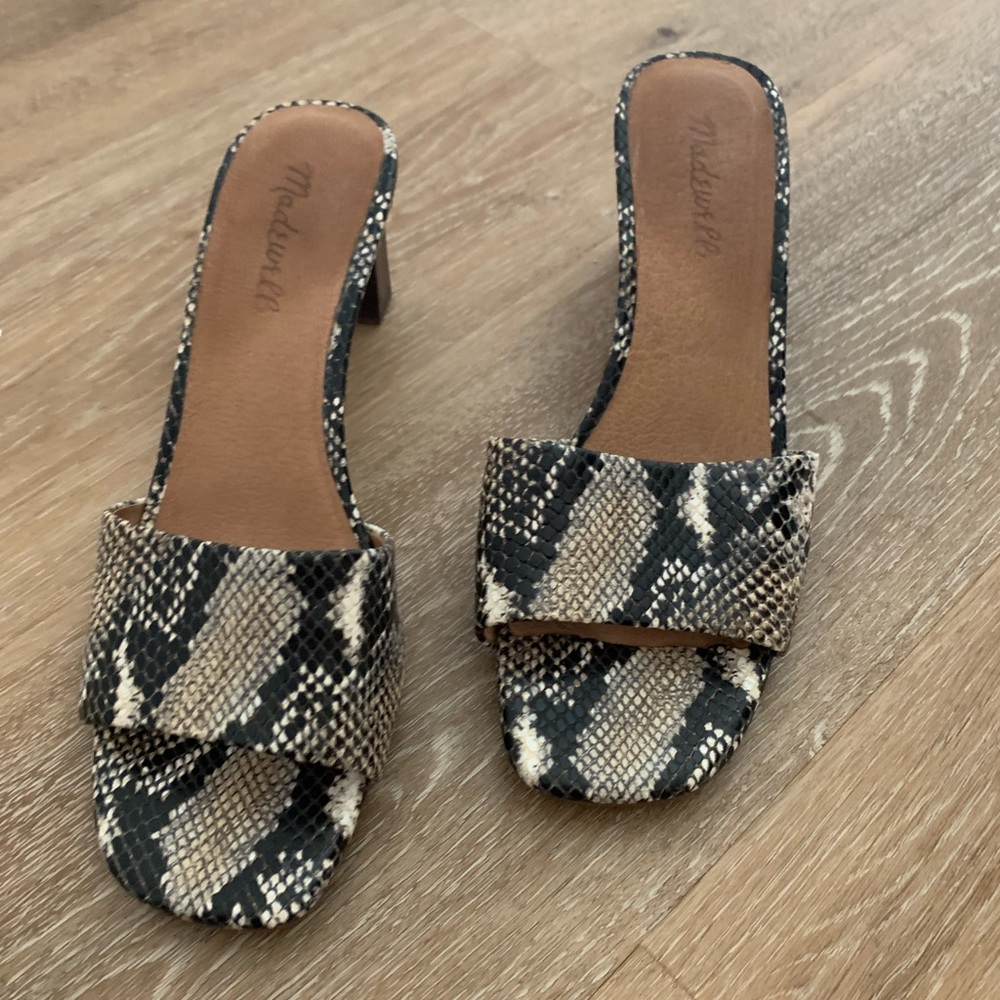Madewell Snake Skin Mule